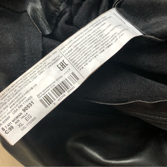 Mango MNG Play Suit Leather Tie Waist Jumpsuit in Black size L - Picture 3 of 16